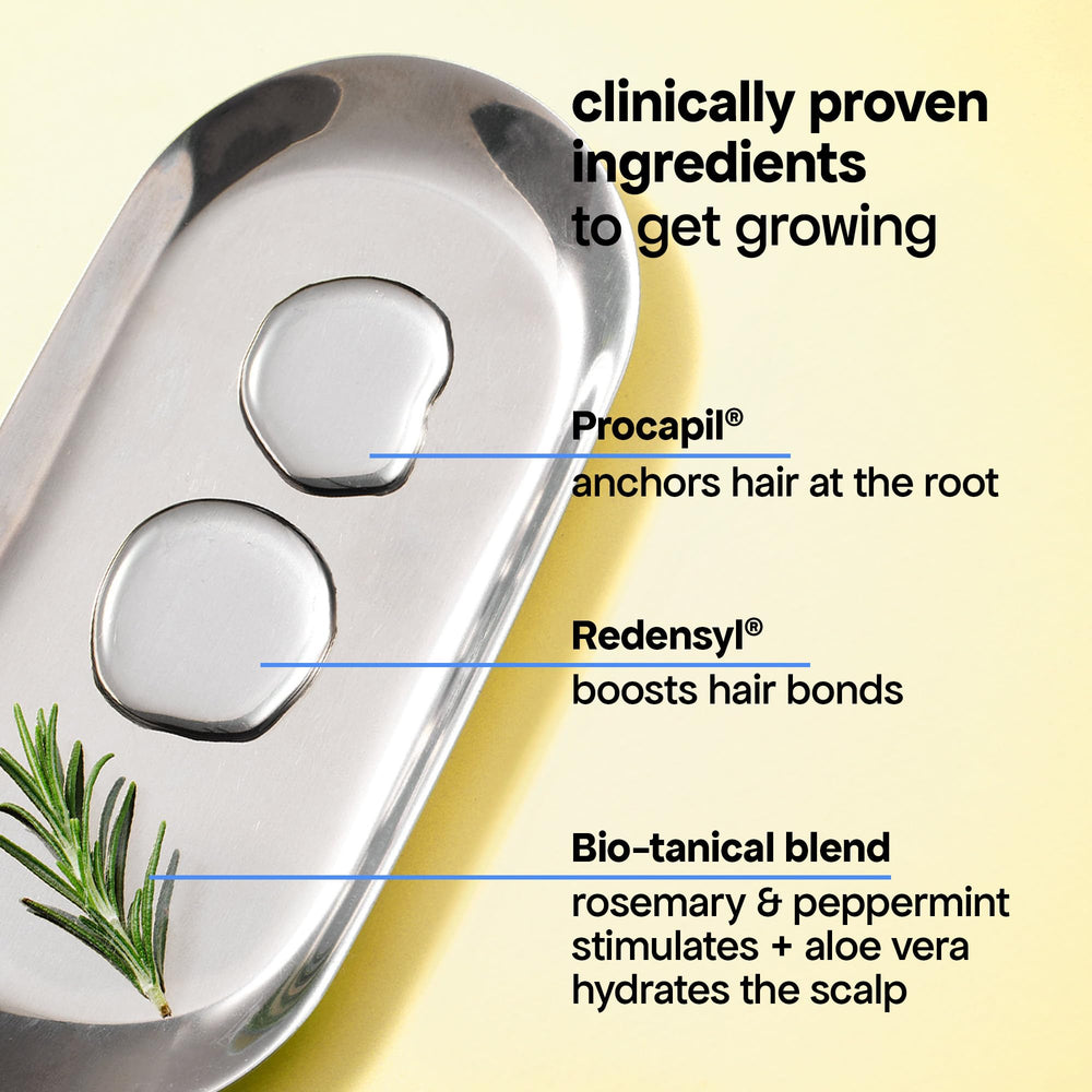 Hands apply BondiBoost HG shampoo during daily cleansing routine.