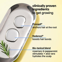 Hands apply BondiBoost HG shampoo during daily cleansing routine.