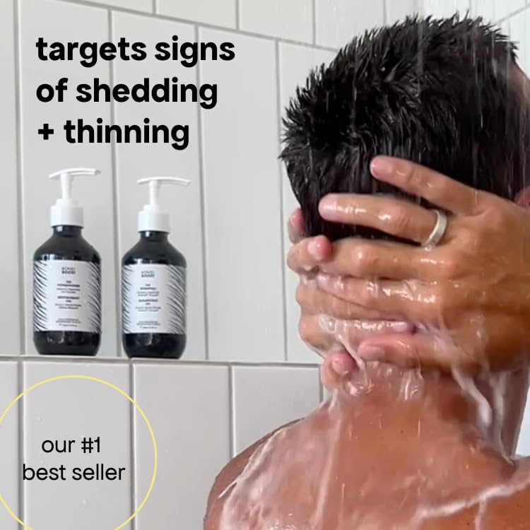 BondiBoost HG shampoo label highlights Procapil and Redensyl for root support.