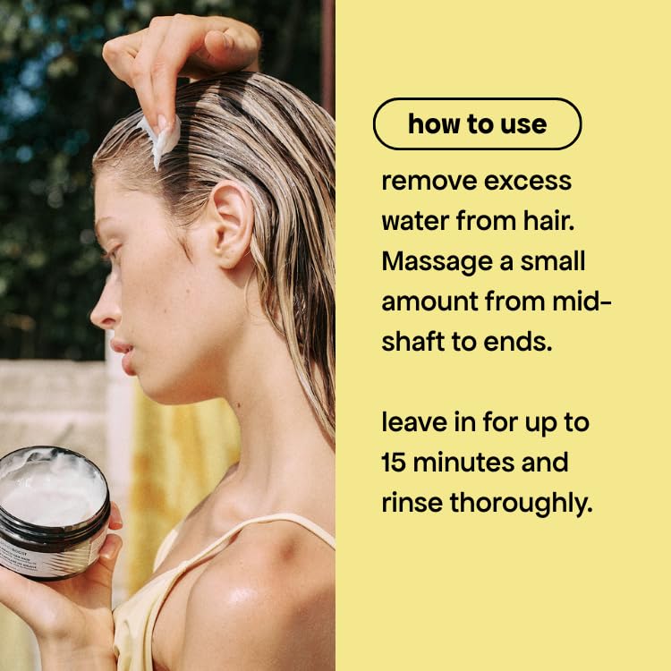 BondiBoost Miracle Hair Mask bathroom setup shows product ready for weekly deep conditioning.