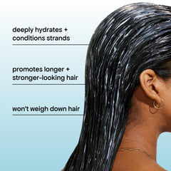 BondiBoost Miracle Hair Mask pump close-up for easy, even distribution.