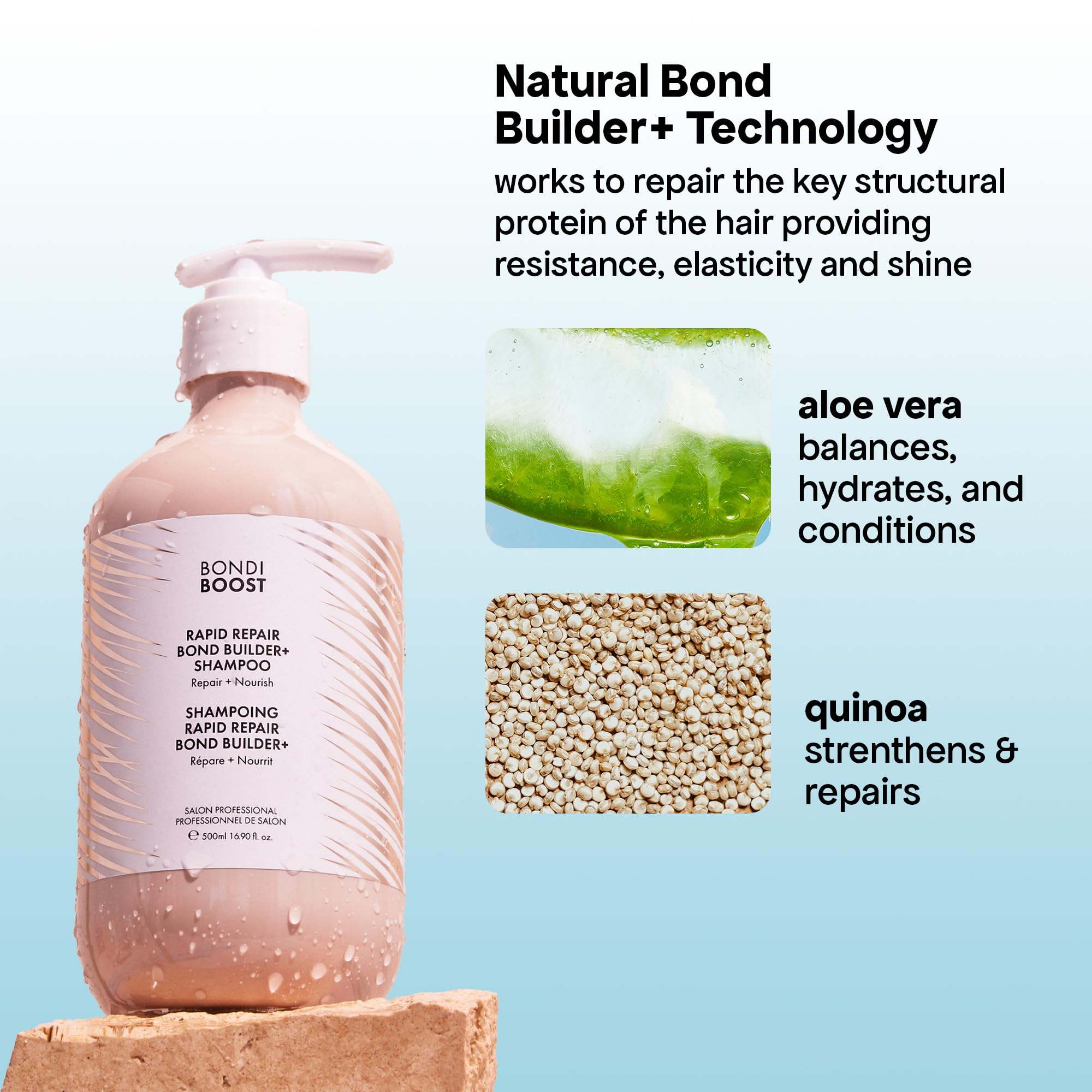 BONDIBOOST Queensland Nut ingredient highlights deep, natural nourishment.