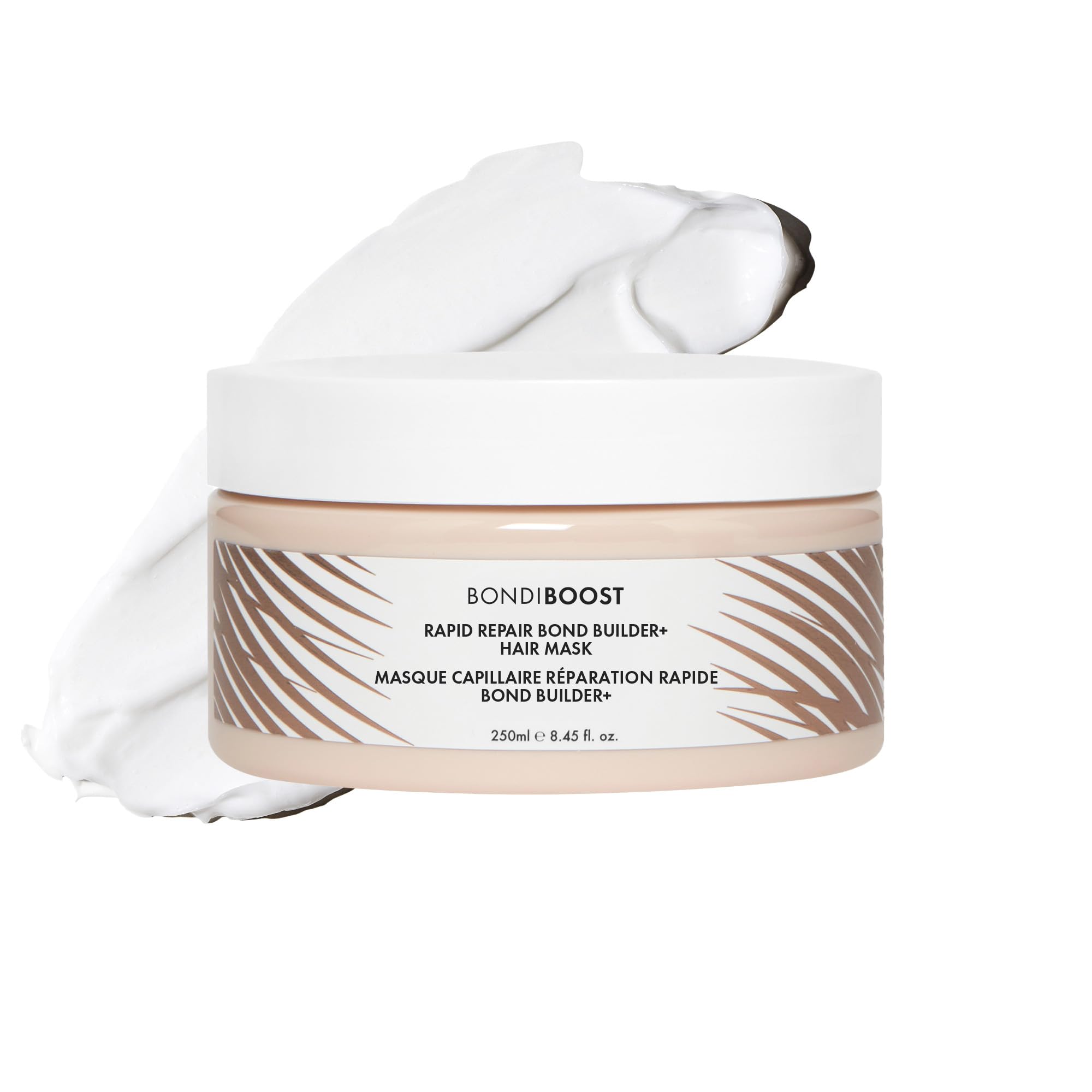 BondiBoost Rapid Repair Bond Builder bottle showing deep conditioning for damaged hair