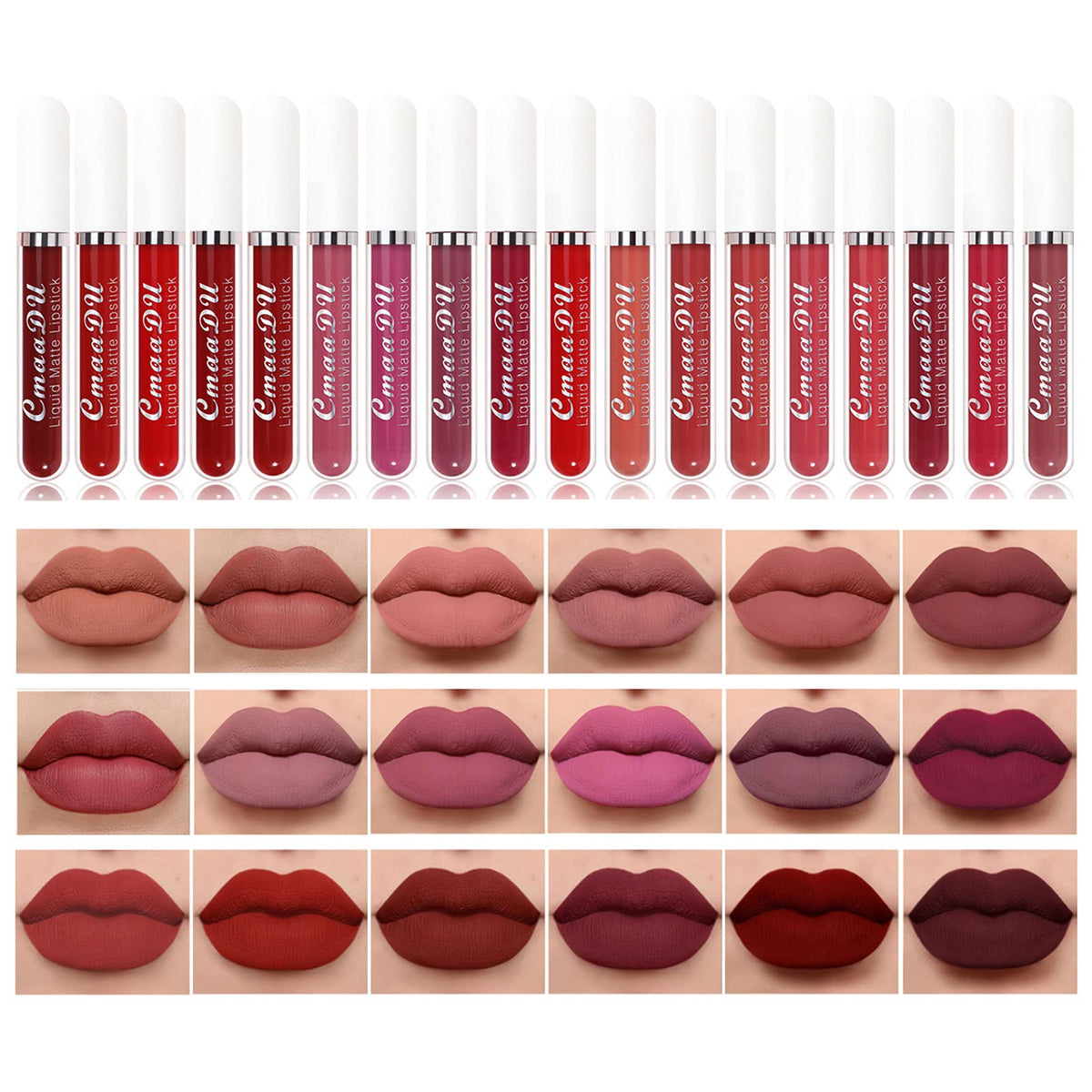 Bonnie Choice 18 Colors matte lipstick case shows organized storage and ease of access