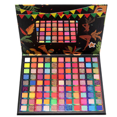 BONNIE CHOICE 99 Colors Eyeshadow Palette closeup highlighting vibrant pigments for versatile looks.