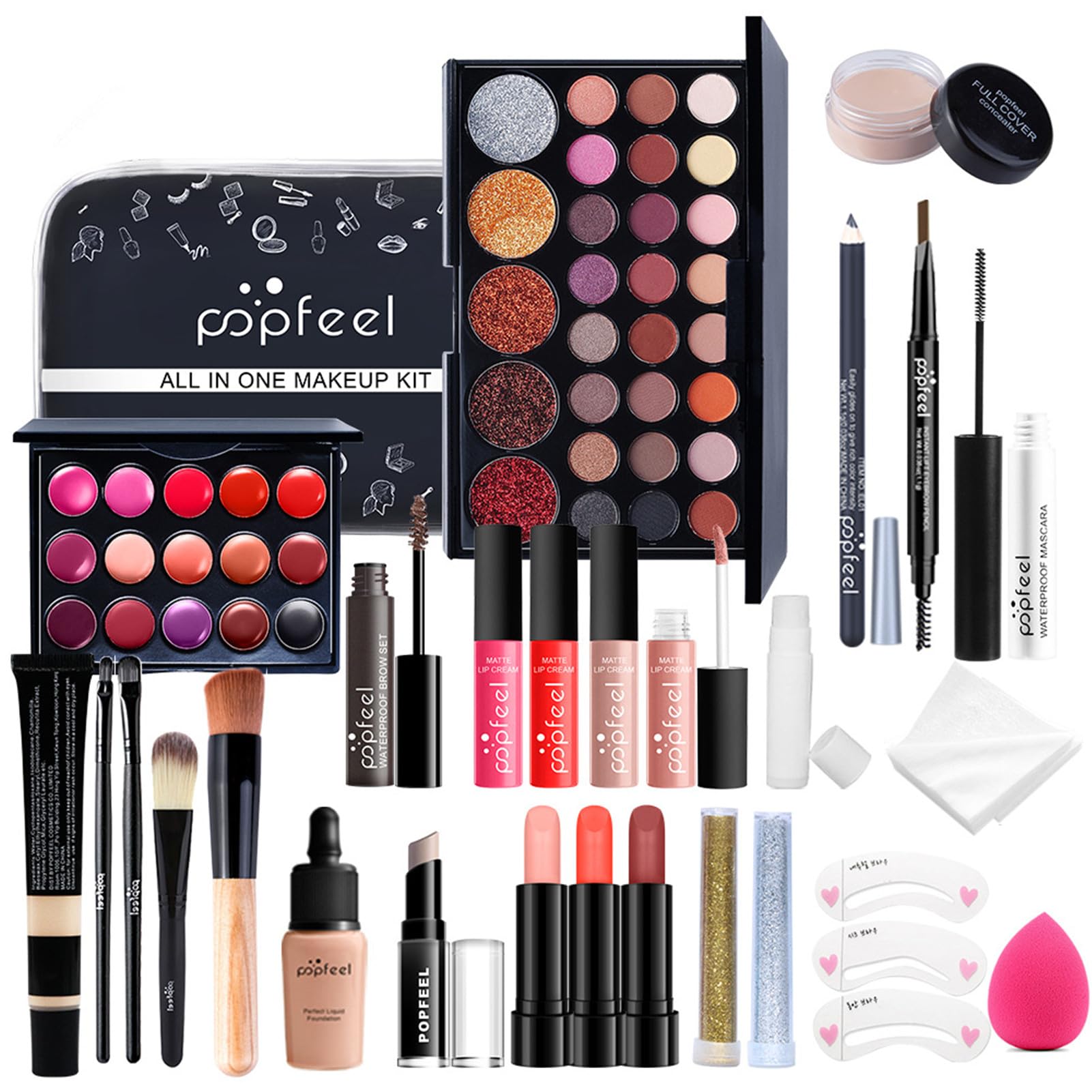 BONNIE CHOICE all-in-one makeup kit with versatile shades for daily looks