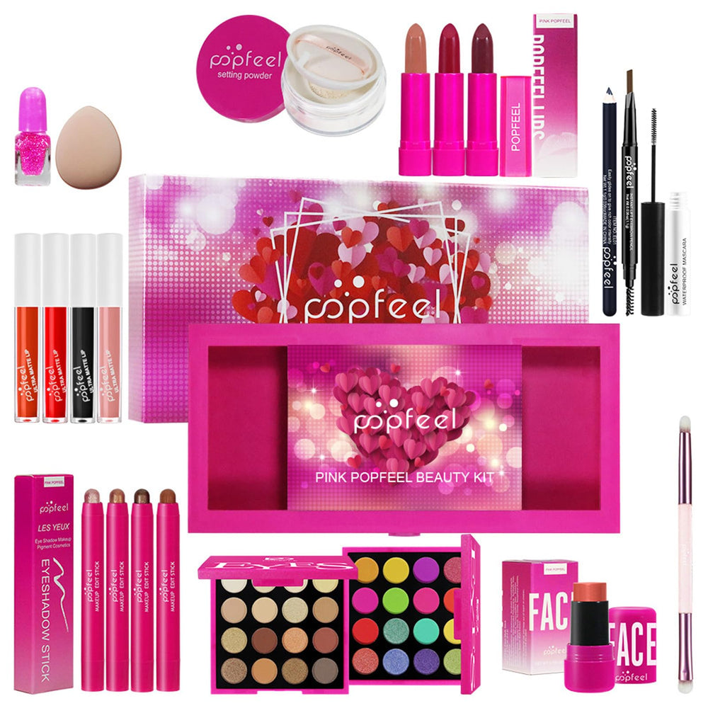 BONNIE CHOICE hot pink blush powder swirled for rosy glow.