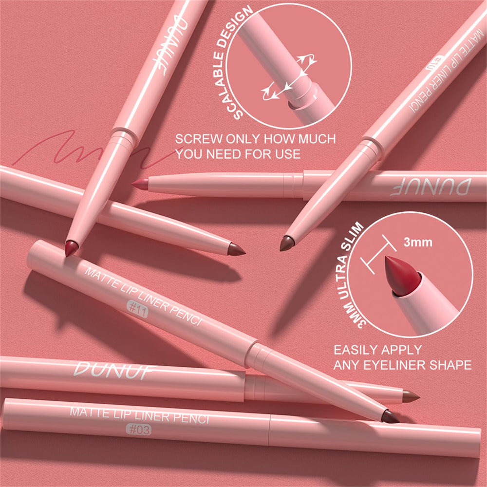 BONNIE CHOICE plum lip liner adds dramatic velvet finish to the lips.