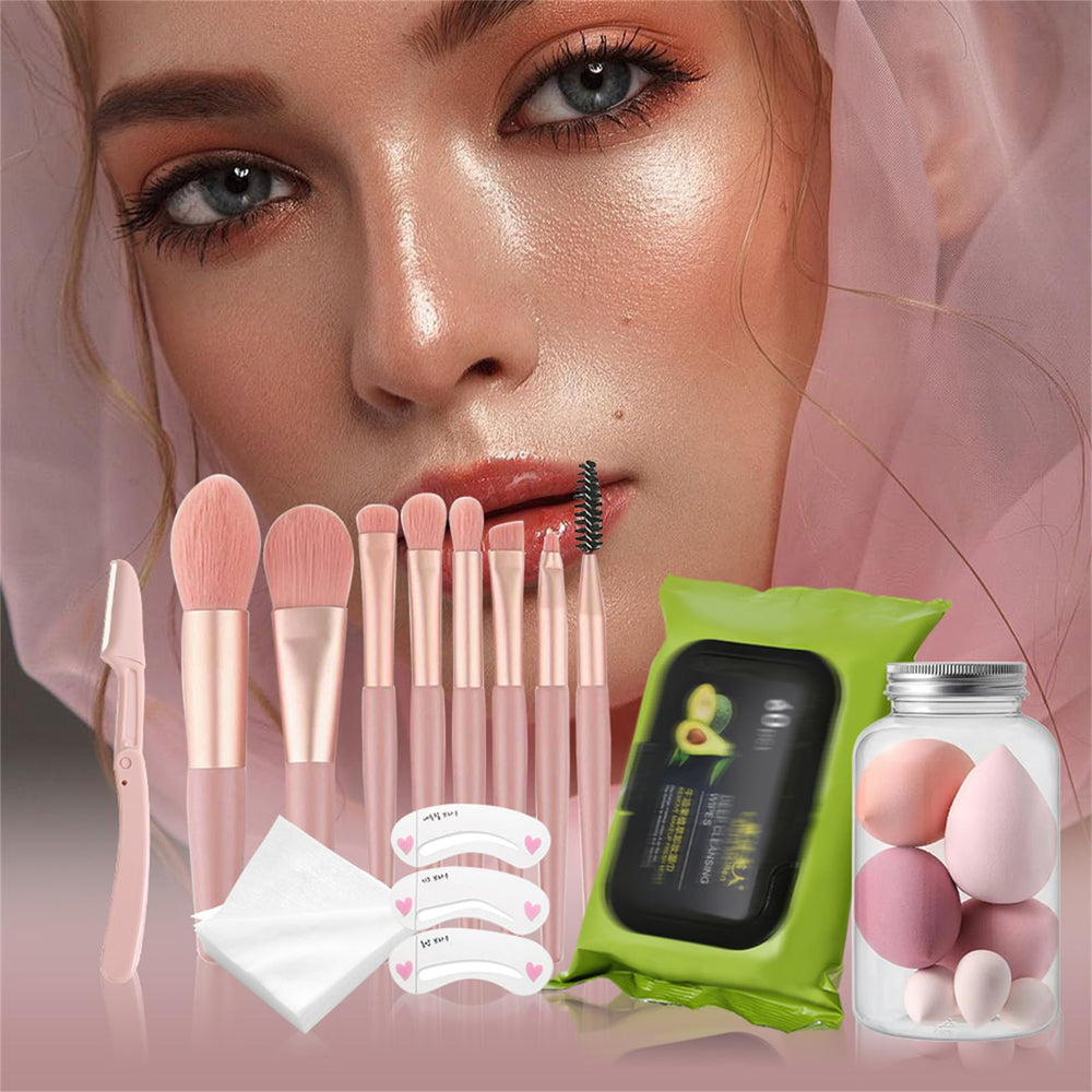 BONNIE CHOICE makeup brushes and tools for precise application.