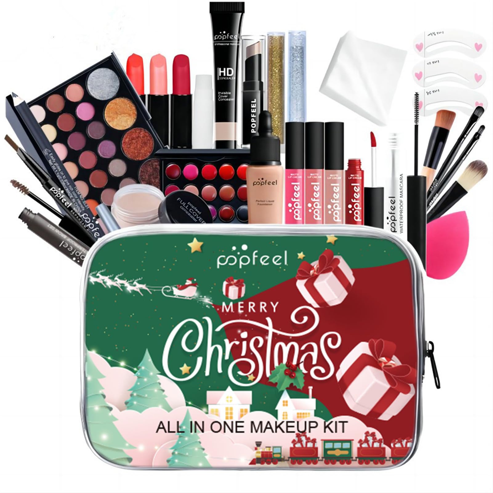 Bonnie Choice makeup brushes and tools for precise application.