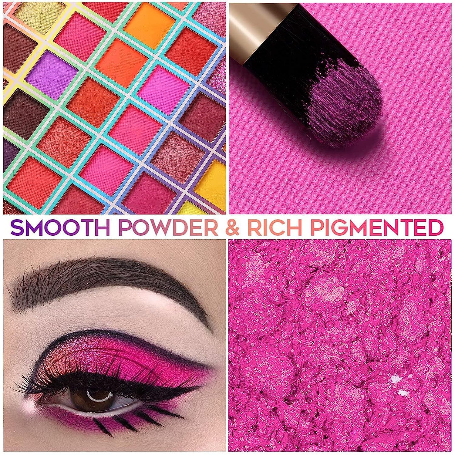 BONNIE CHOICE Metallic glitters add dazzling accents to elevate eye looks.