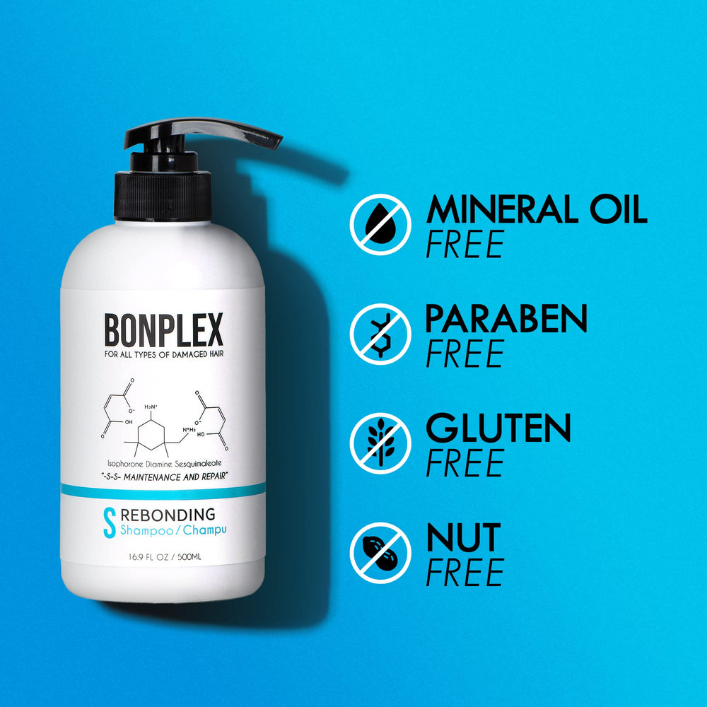 BONPLEX Rich cream texture treatment in action on hair strands.