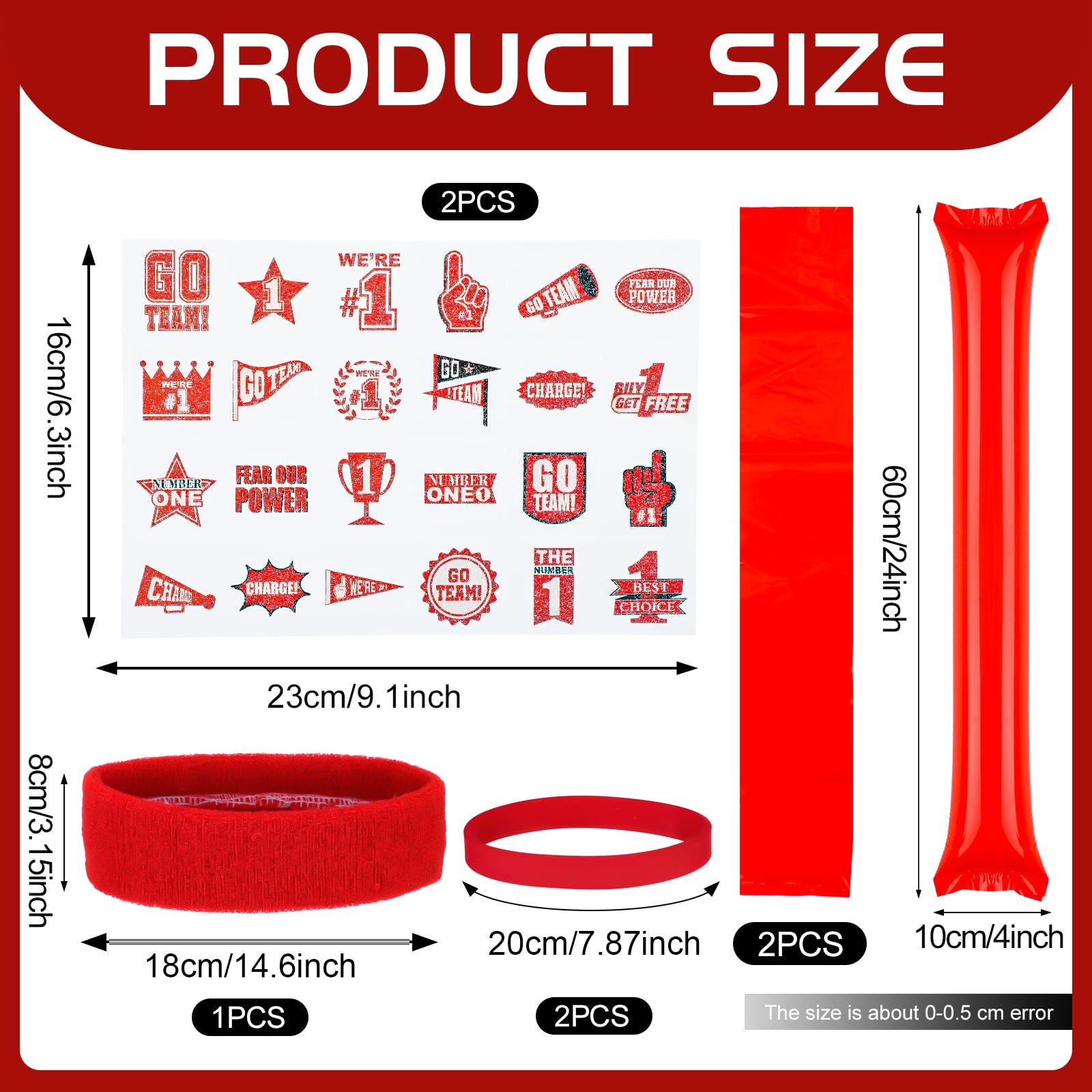 Bonuci red fake mustaches add playful touch for themed events