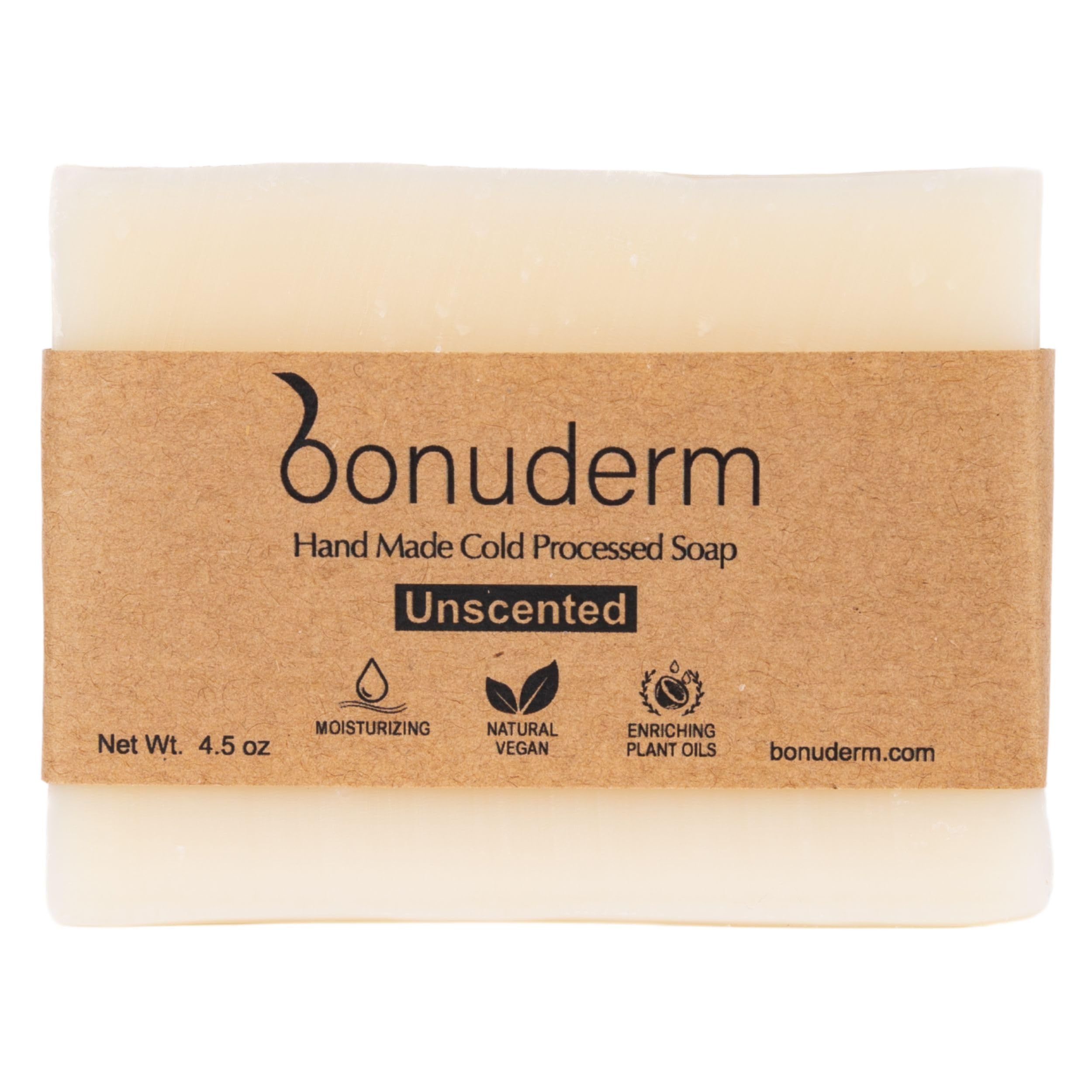 Bonuderm all natural bar soap offers a gentle daily cleanse