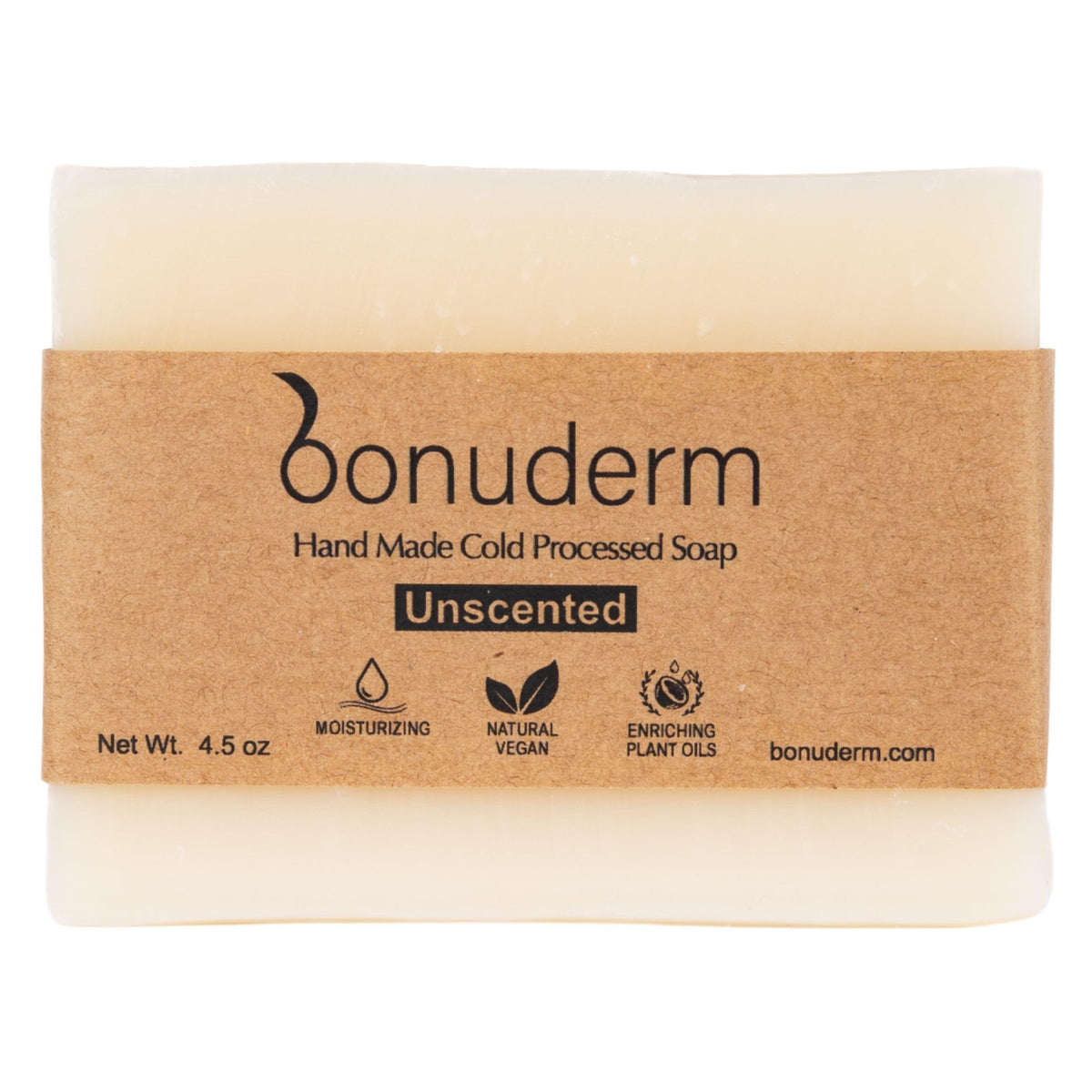 Bonuderm all natural bar soap offers a gentle daily cleanse