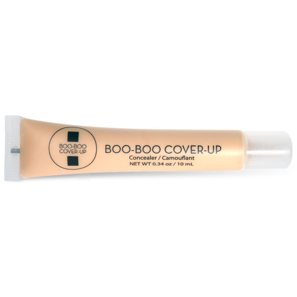 Boo-Boo Cover-Up Light concealer application provides seamless coverage for blemishes.