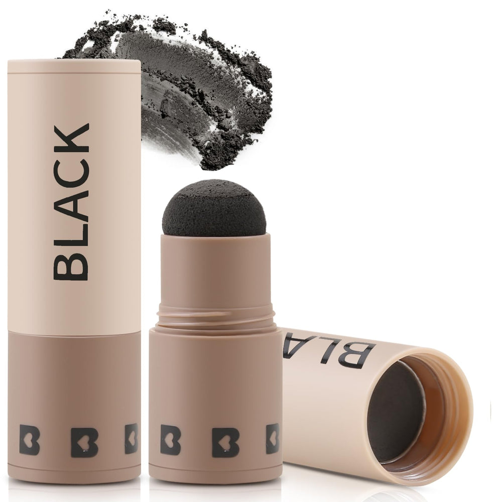 Boobeen Hairline Powder Stick compact for seamless root touch up and natural blend.