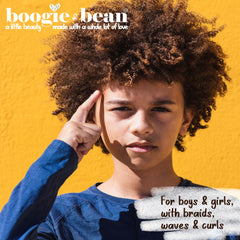 Boogie and Bean Curly Hair Smoothing Cream providing soft, manageable curls