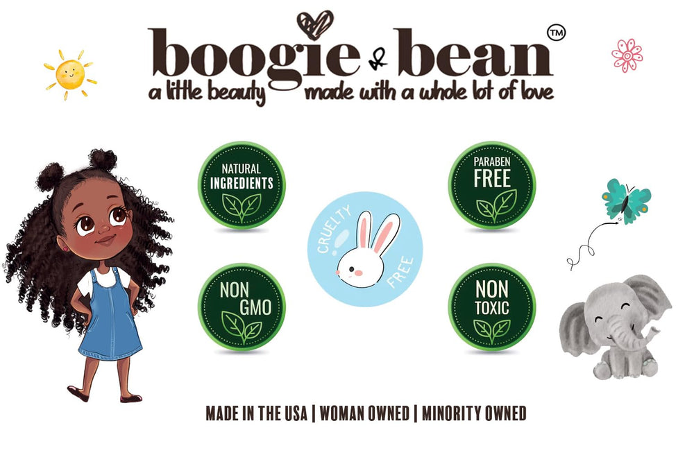 Boogie and Bean Natural Oils Coconut Mango Butter nourishes textured hair