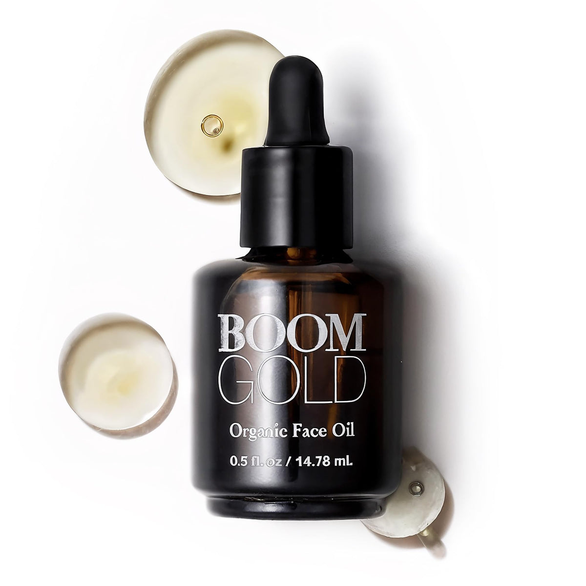 BOOM! by Cindy Joseph Boom Gold face oil bottle delivers lightweight hydration for smoother skin.