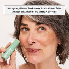 Boomstick Bronze lips glow close-up for versatile monochrome lip look.