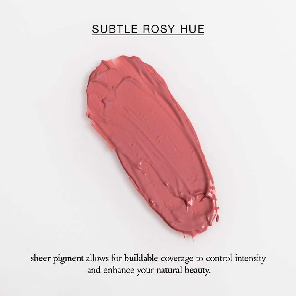 Sheer pigments for easy layering on cheeks and lips