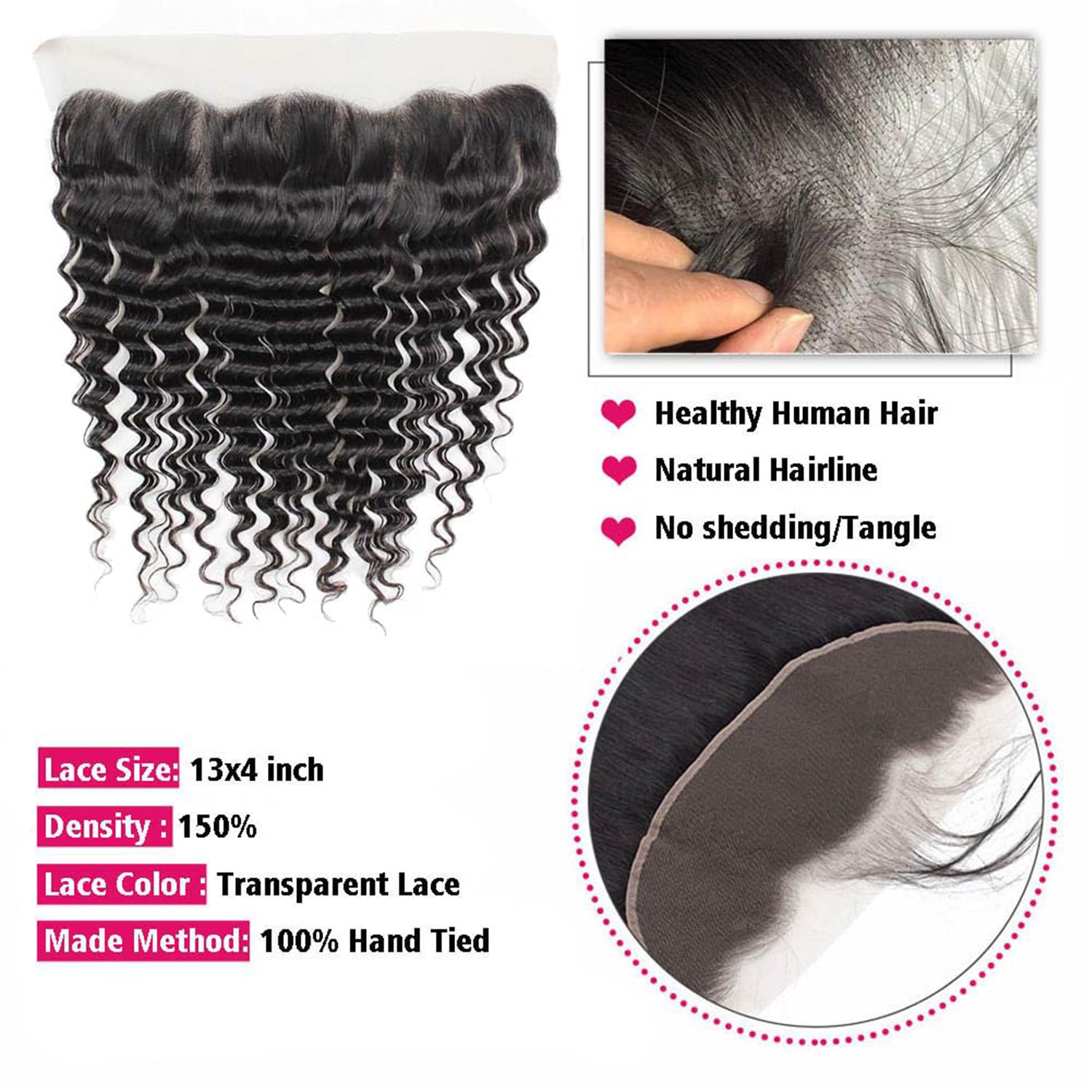 Boopwine Brazilian virgin Remy hair 1B natural black shade ready to wear.