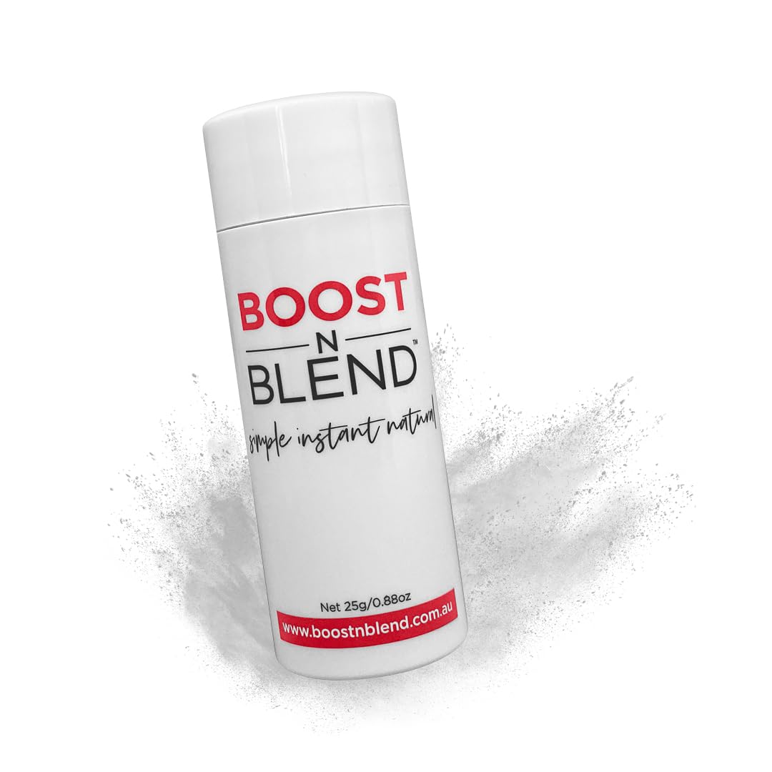 Boost N Blend scalp concealer powder jar for quick targeted coverage.