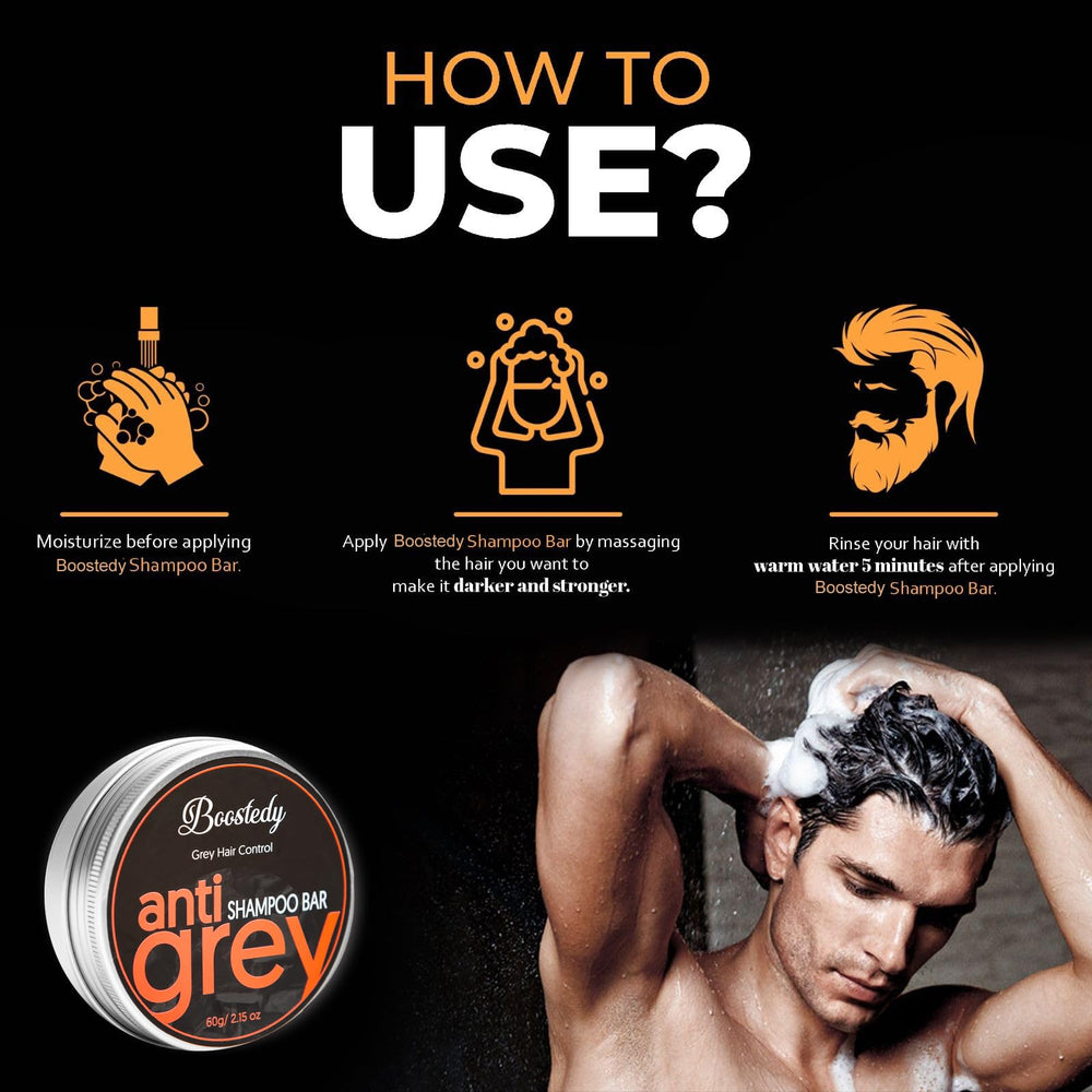 Boostedy application on damp hair demonstrates gradual color enhancement