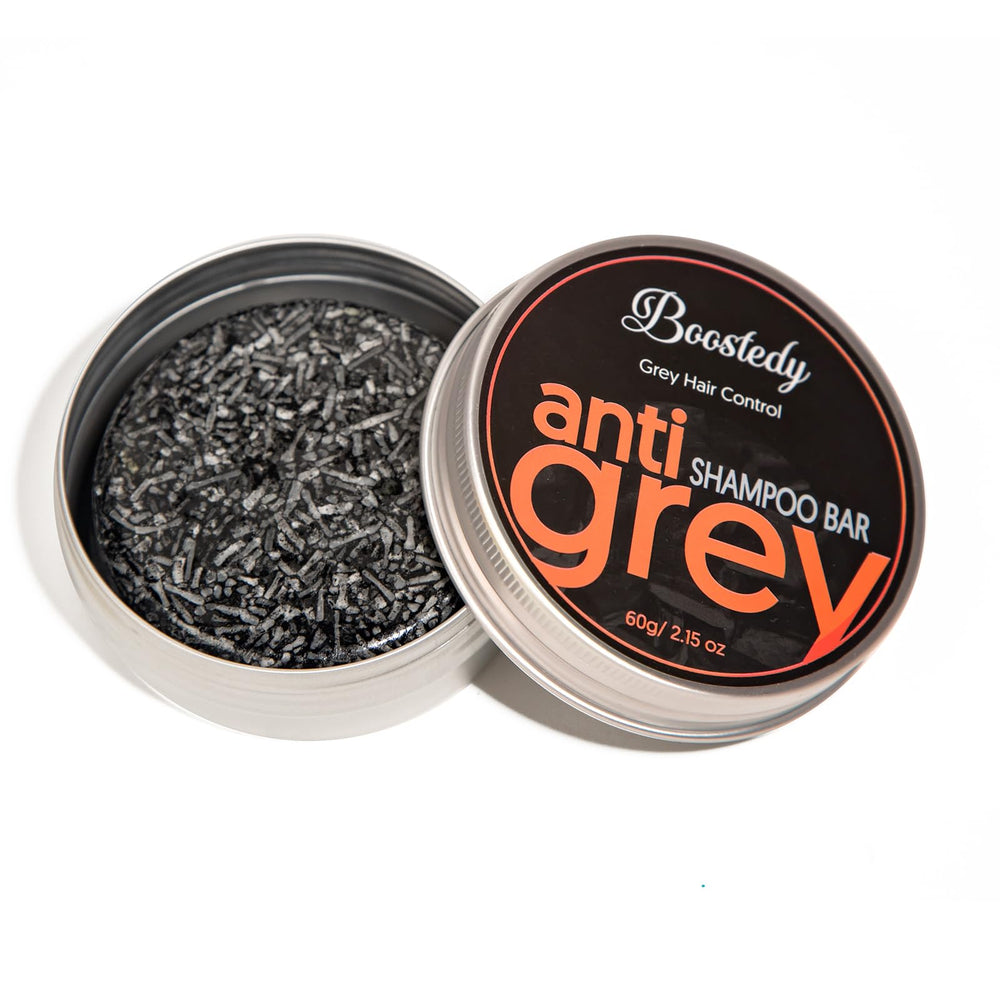 Before-after vibe illustrates subtle grey concealment with regular use
