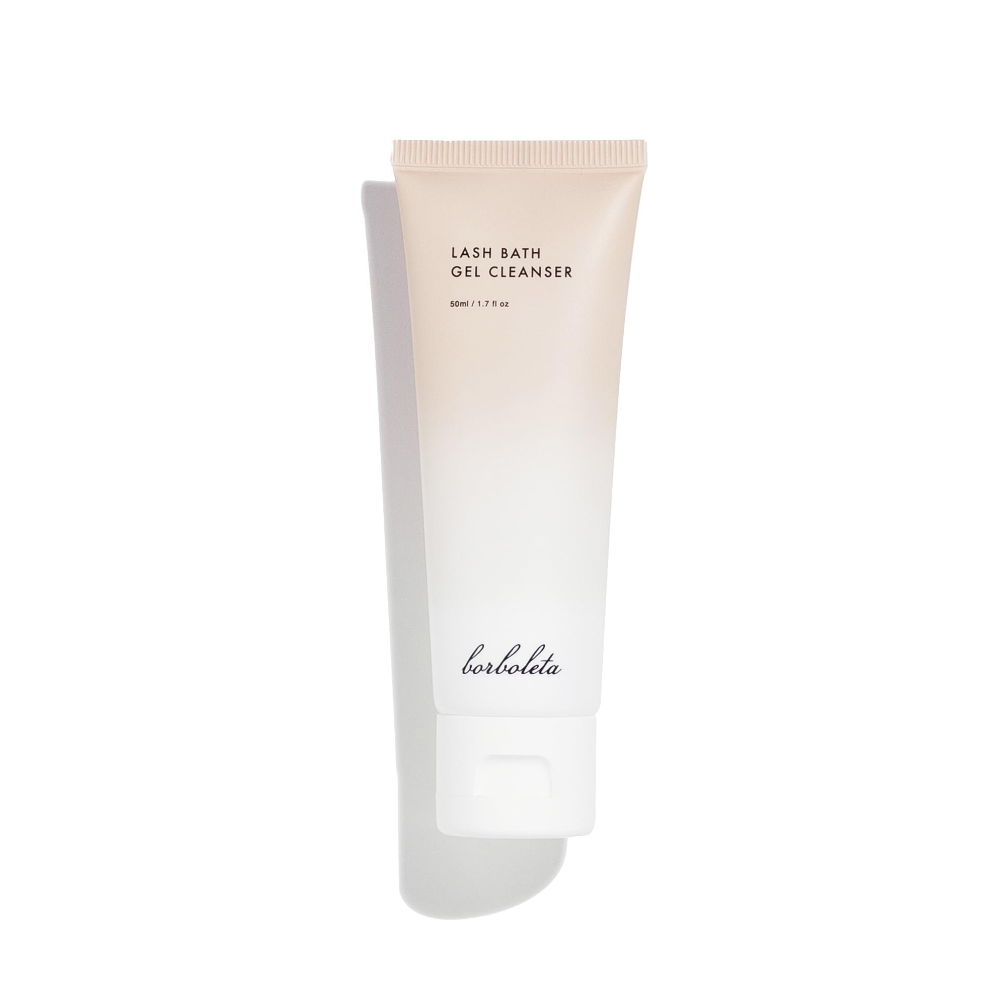 Borboleta Lash Bath Gel Cleanser bottle for gentle lash extension care and cleansing.