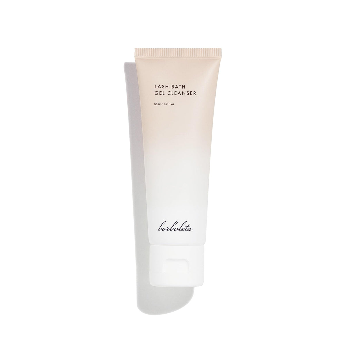 Borboleta Lash Bath Gel Cleanser bottle for gentle lash extension care and cleansing.