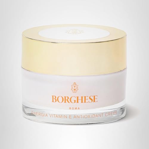 Borghese ENERGIA Vitamin E Cream label close-up with usage notes