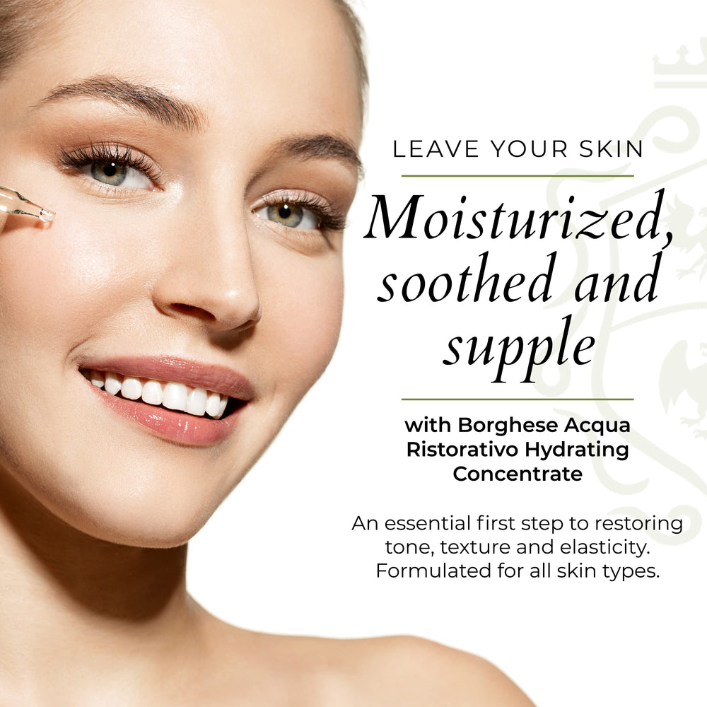 Close-up of Borghese hydrating concentrate texture for quick absorption