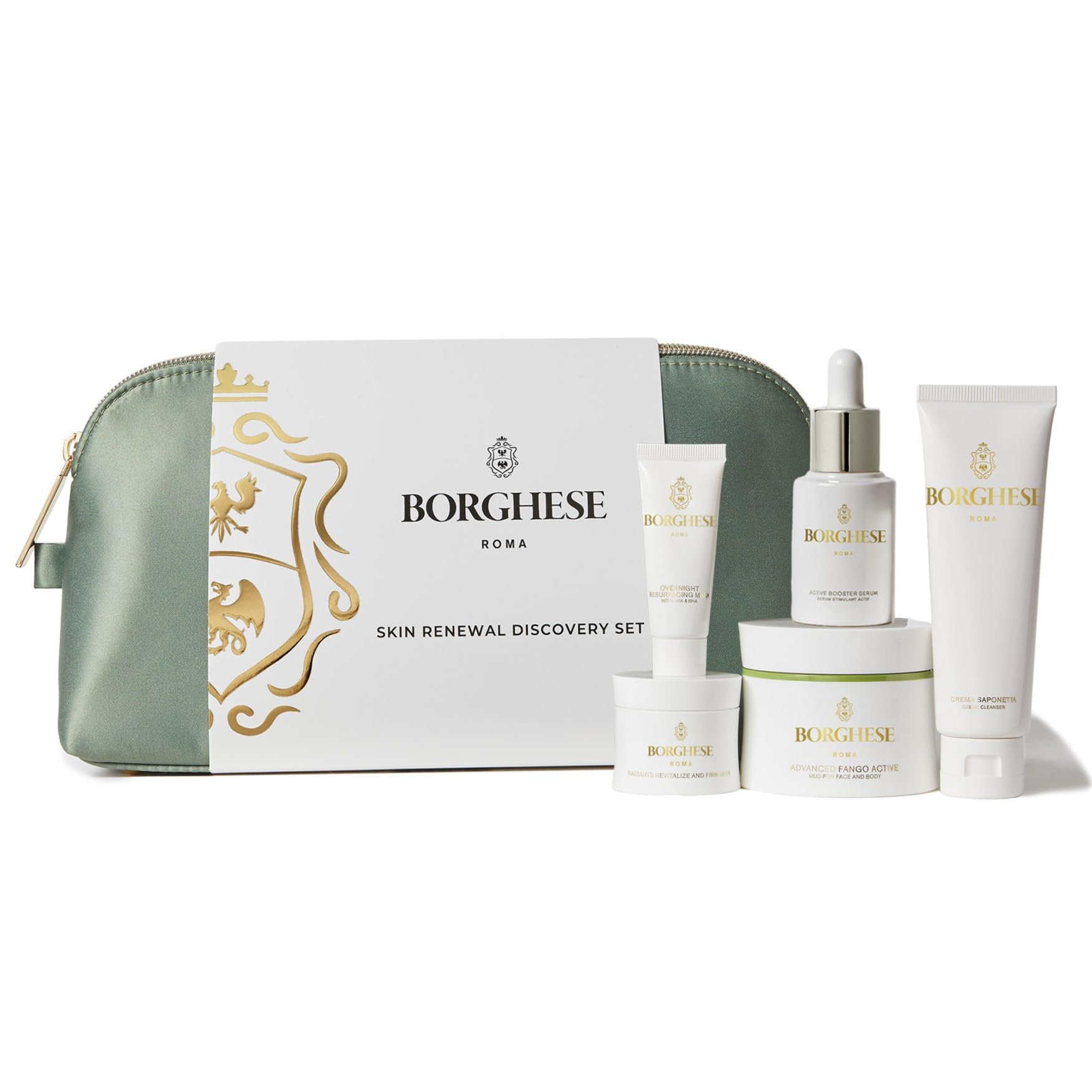 Borghese Overnight Resurfacing Mask with AHA and BHA promotes mild exfoliation.