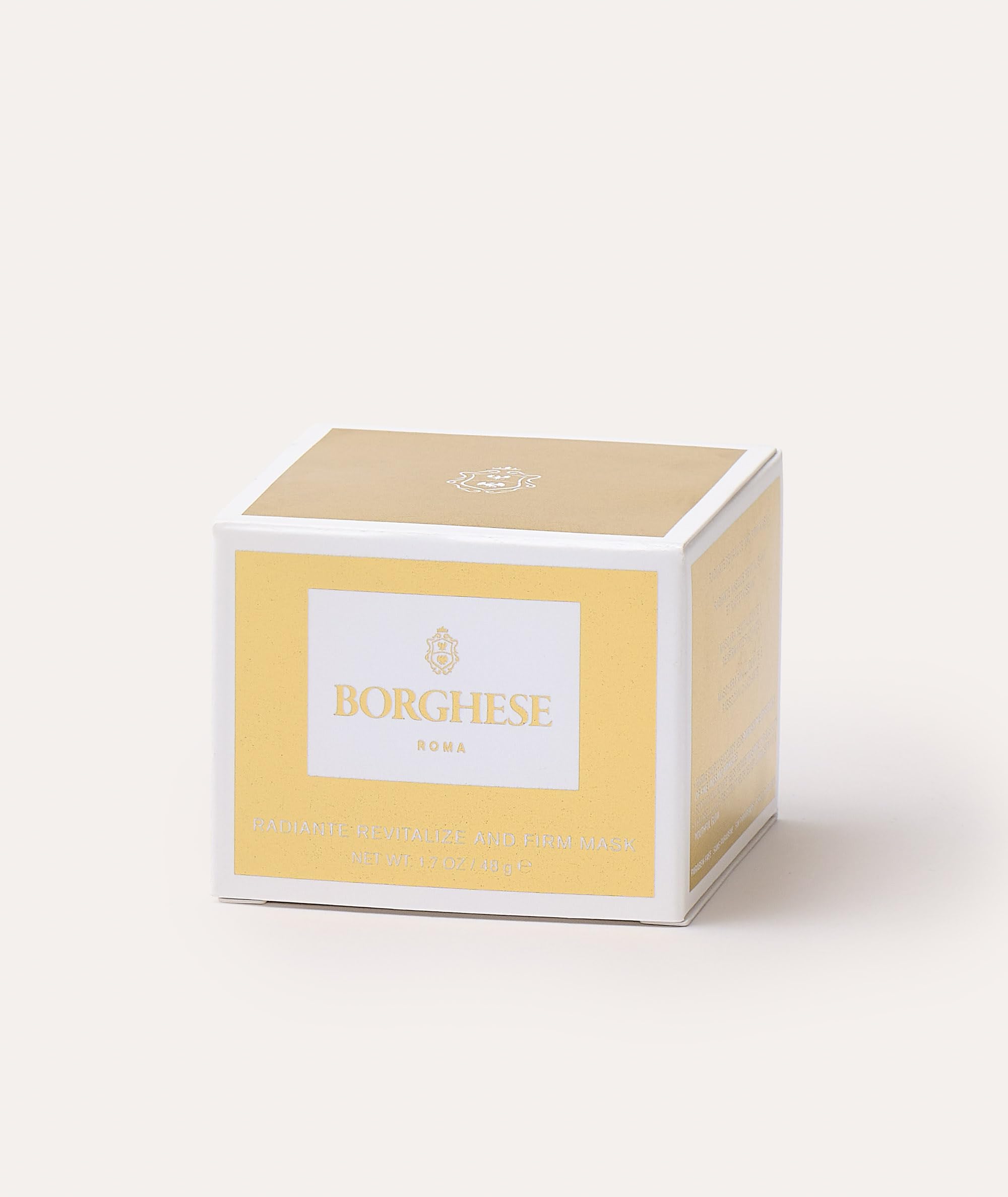 Borghese Radiante glow after use suggests refreshed skin.