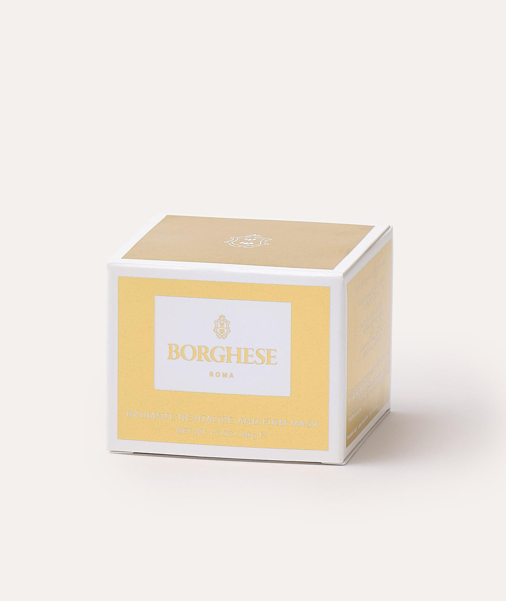 Borghese Radiante glow after use suggests refreshed skin.
