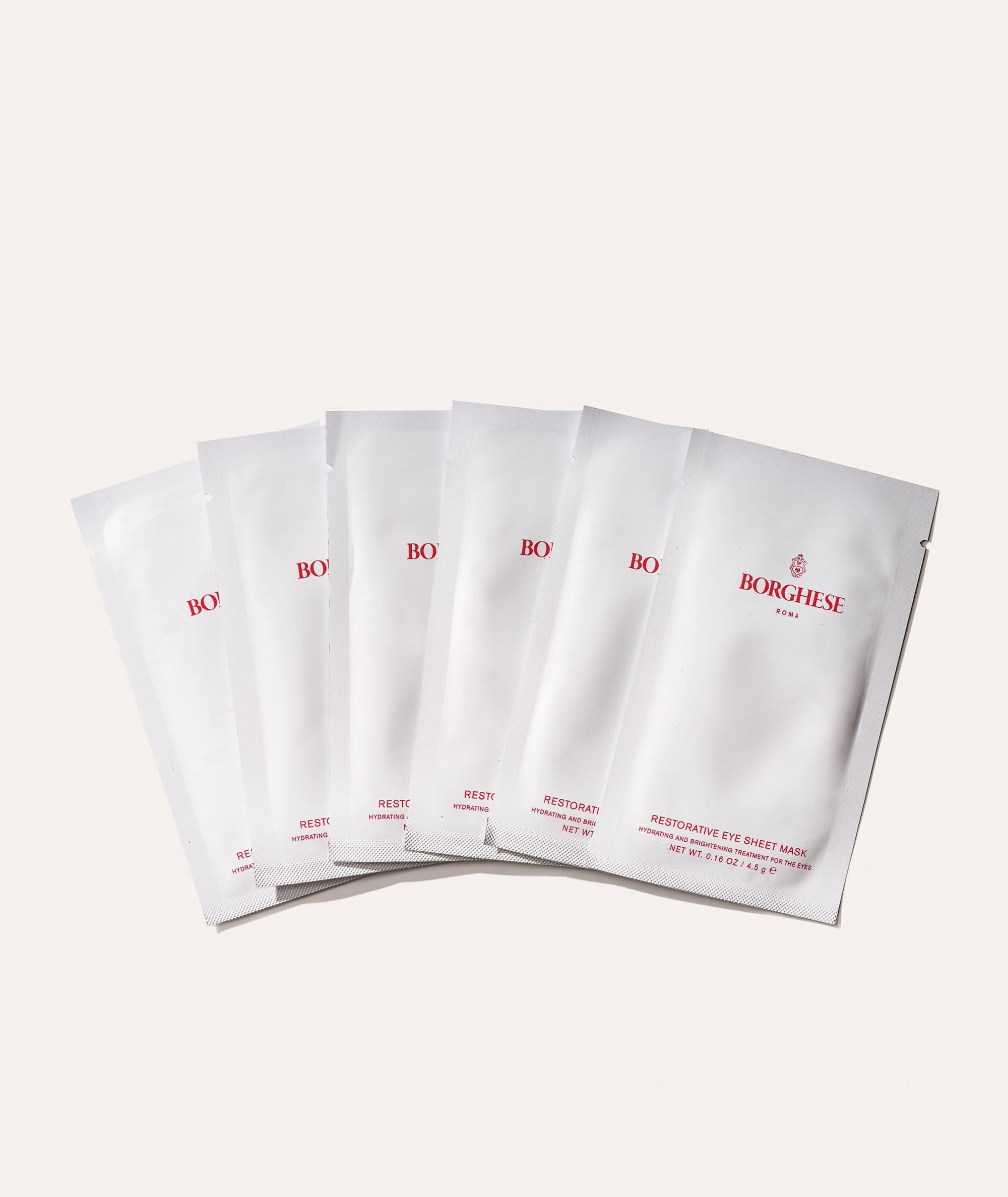 Borghese Restorative Eye Mask provides a quick 5-15 minute refresh.