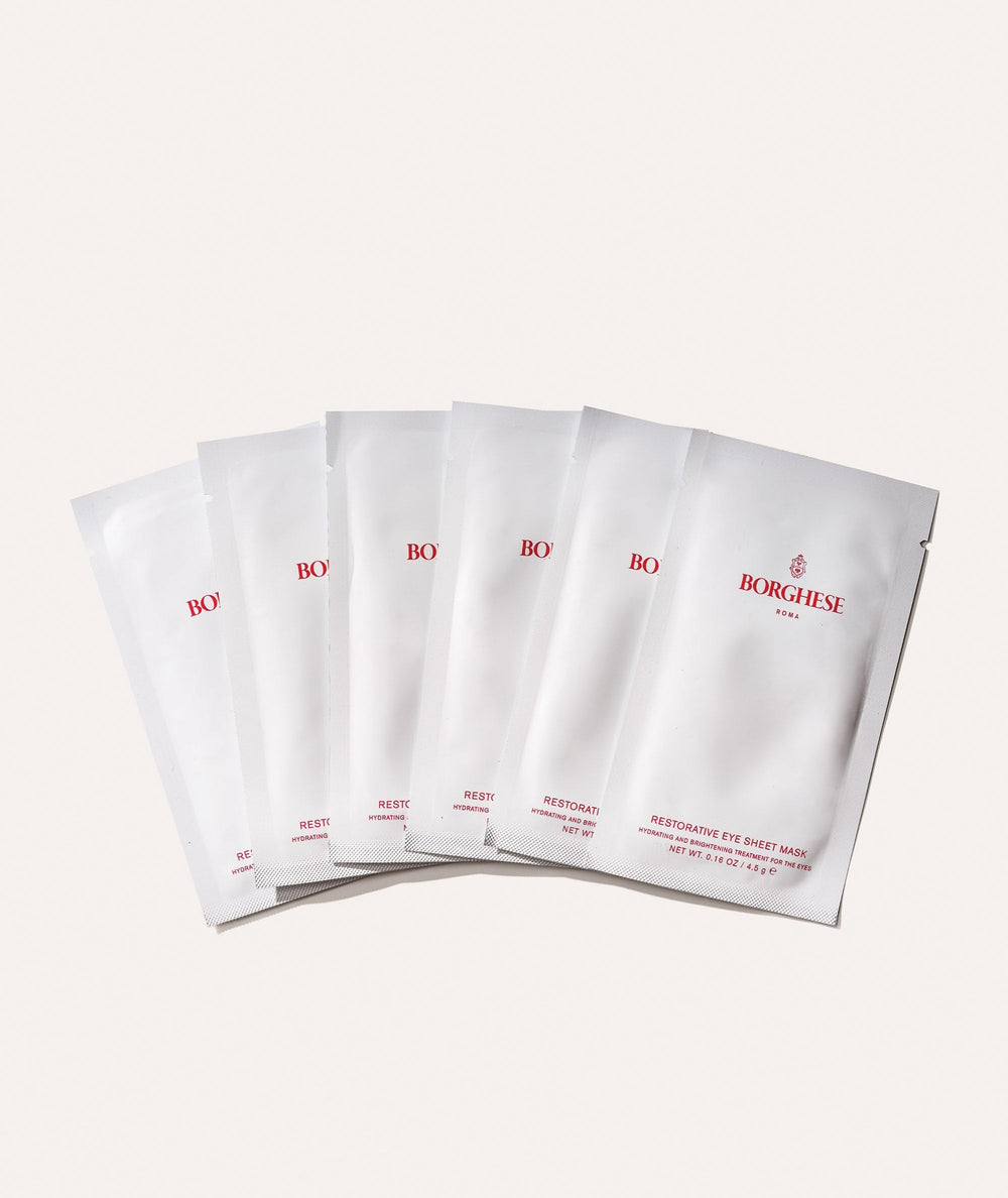 Borghese Restorative Eye Mask provides a quick 5-15 minute refresh.
