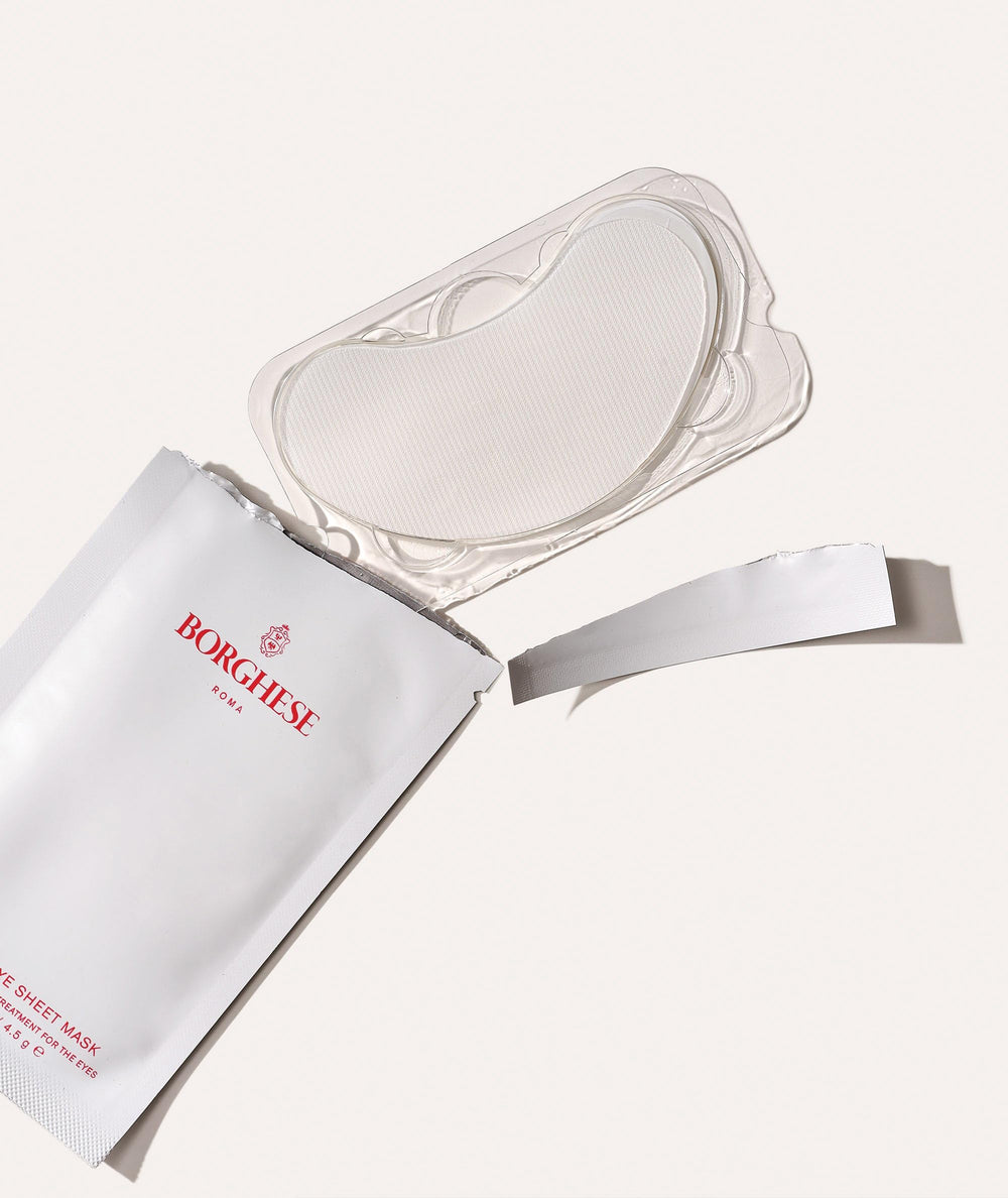 Borghese Restorative Eye Mask supports weekly use for ongoing hydration.
