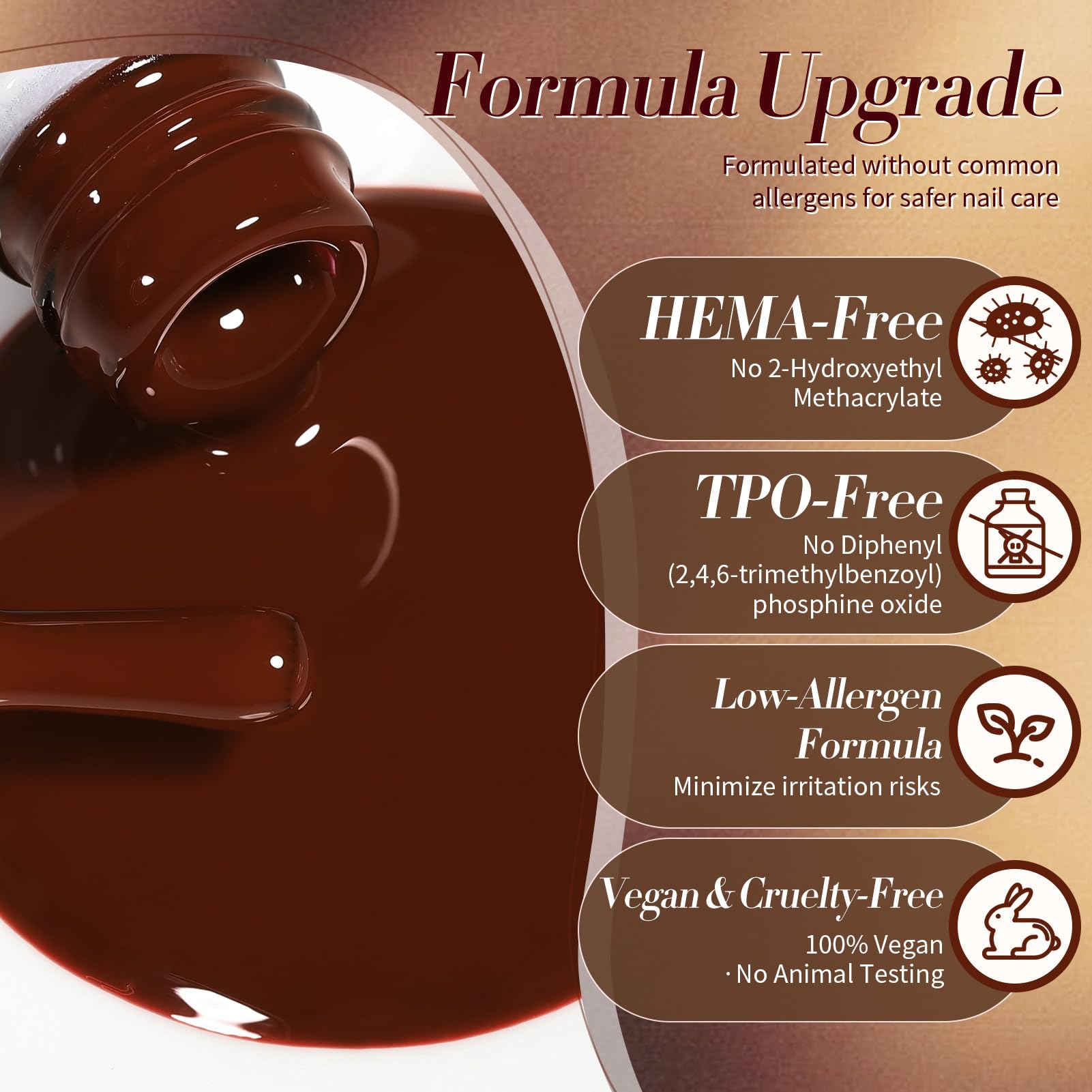 Born Pretty 21+ days wear gel polish with durable pigment.