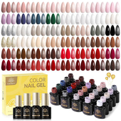 Born Pretty 52pcs gel nail polish set with bottle array for versatile nail designs