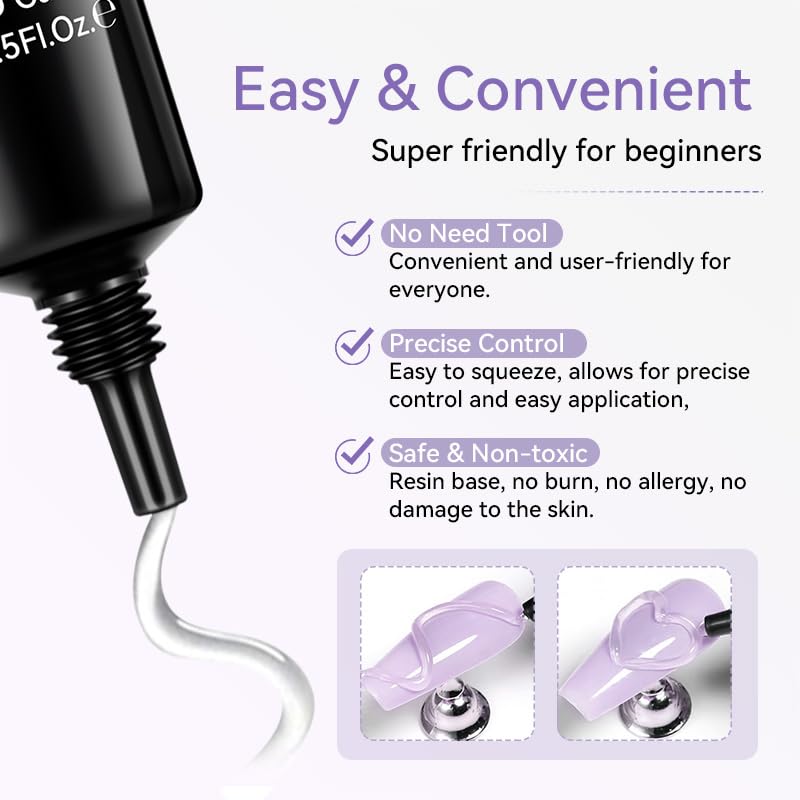 Born Pretty 5D gel art UV light curing demonstrates fast, efficient nail setting