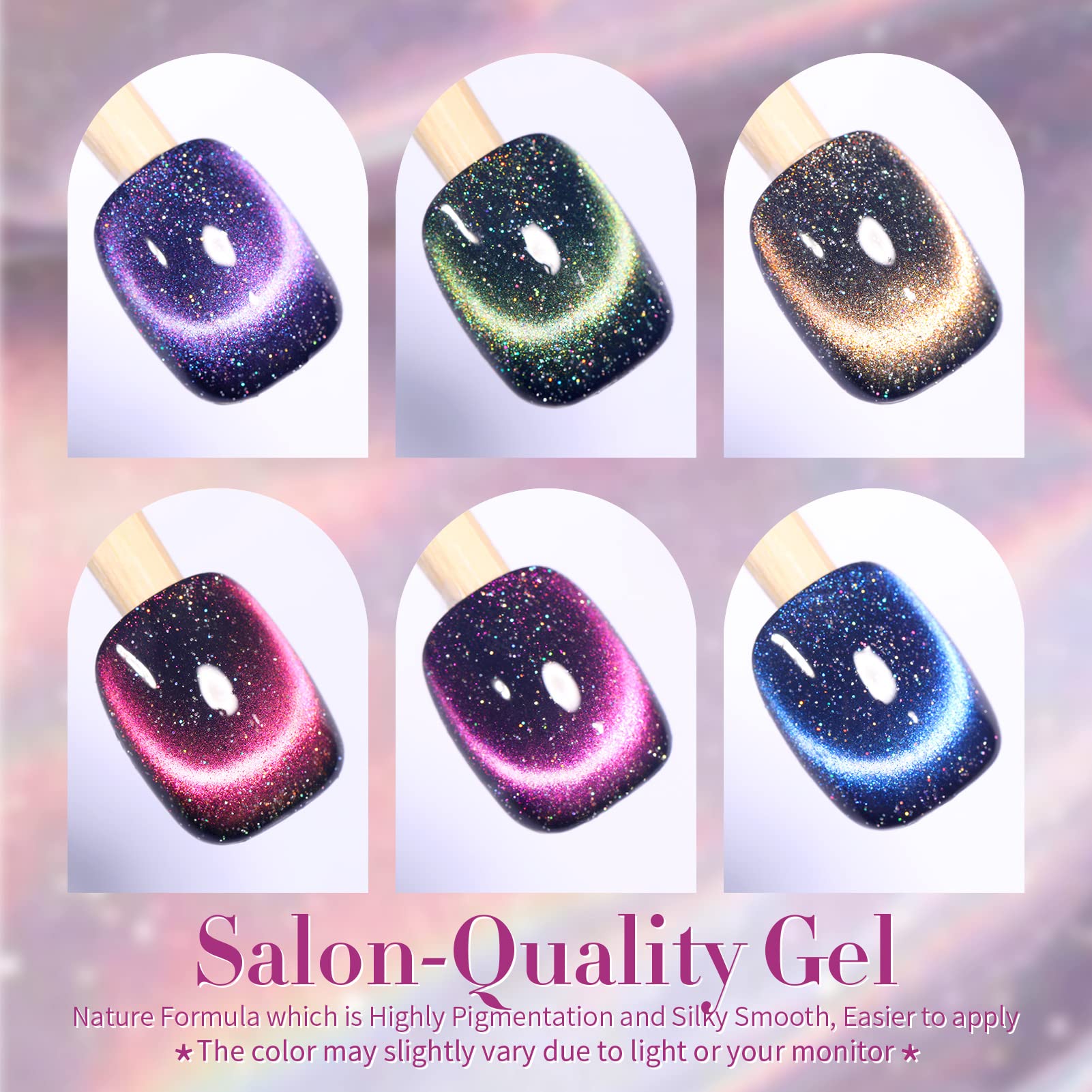 Born Pretty 9D Cat Magnetic Gel Polish bottle close-up reveals rich pigment and glossy finish.