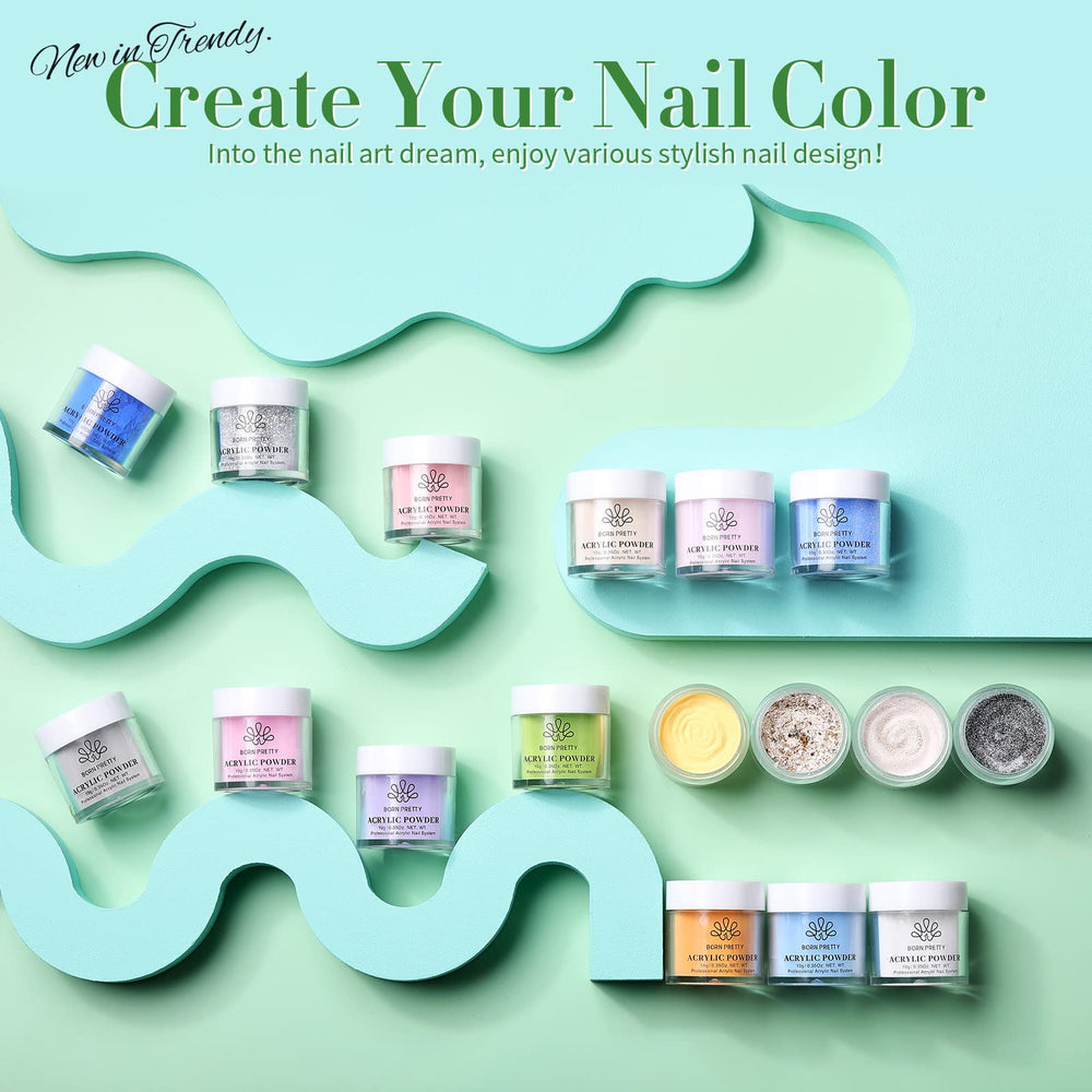 Born Pretty 36-color kit, all-season palette for French and art designs.