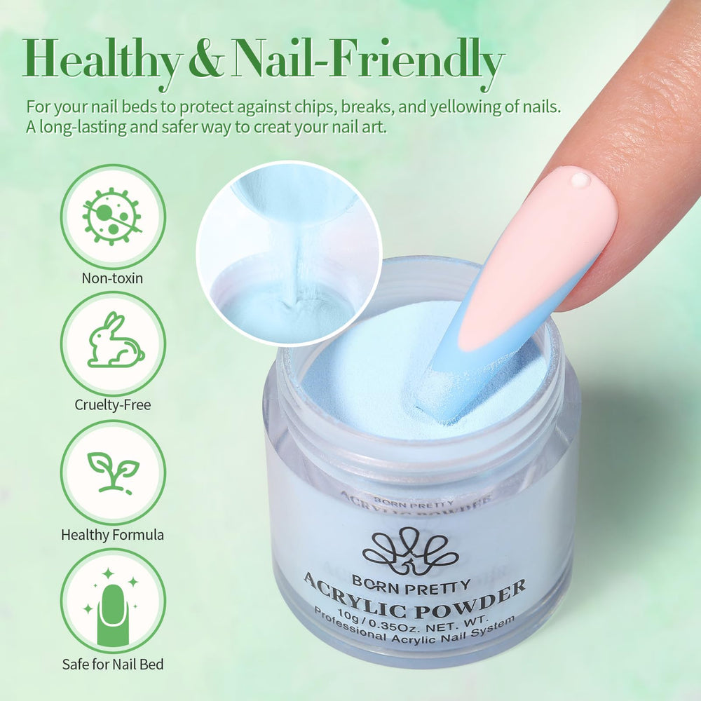 Born Pretty blue-green color range inspires bold spring and summer nails
