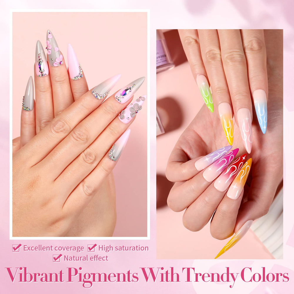 Chip-resistant finish from Born Pretty powder for durable nails