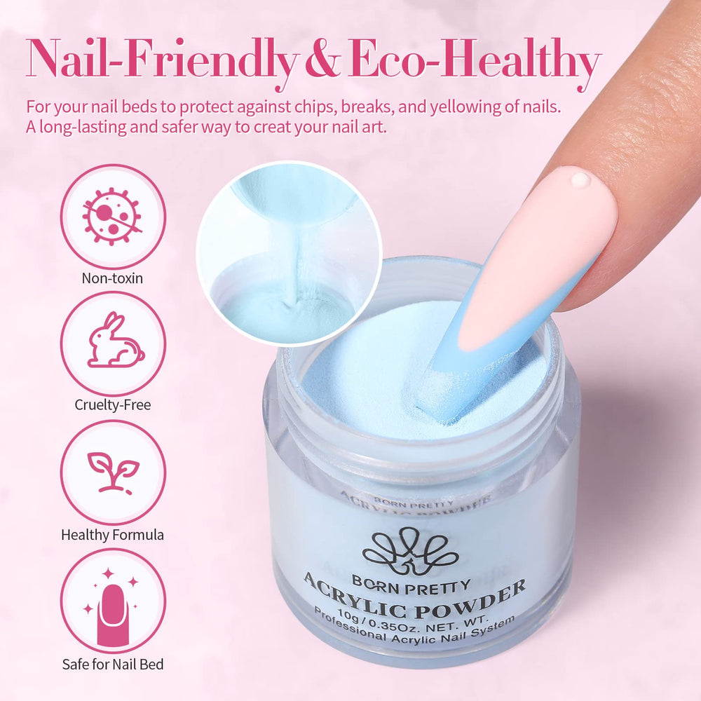 Born Pretty powder used in salon and home scenes for fast color play