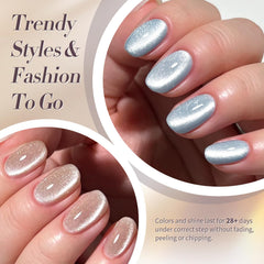 Born Pretty gel nail application in progress with base and top coat.