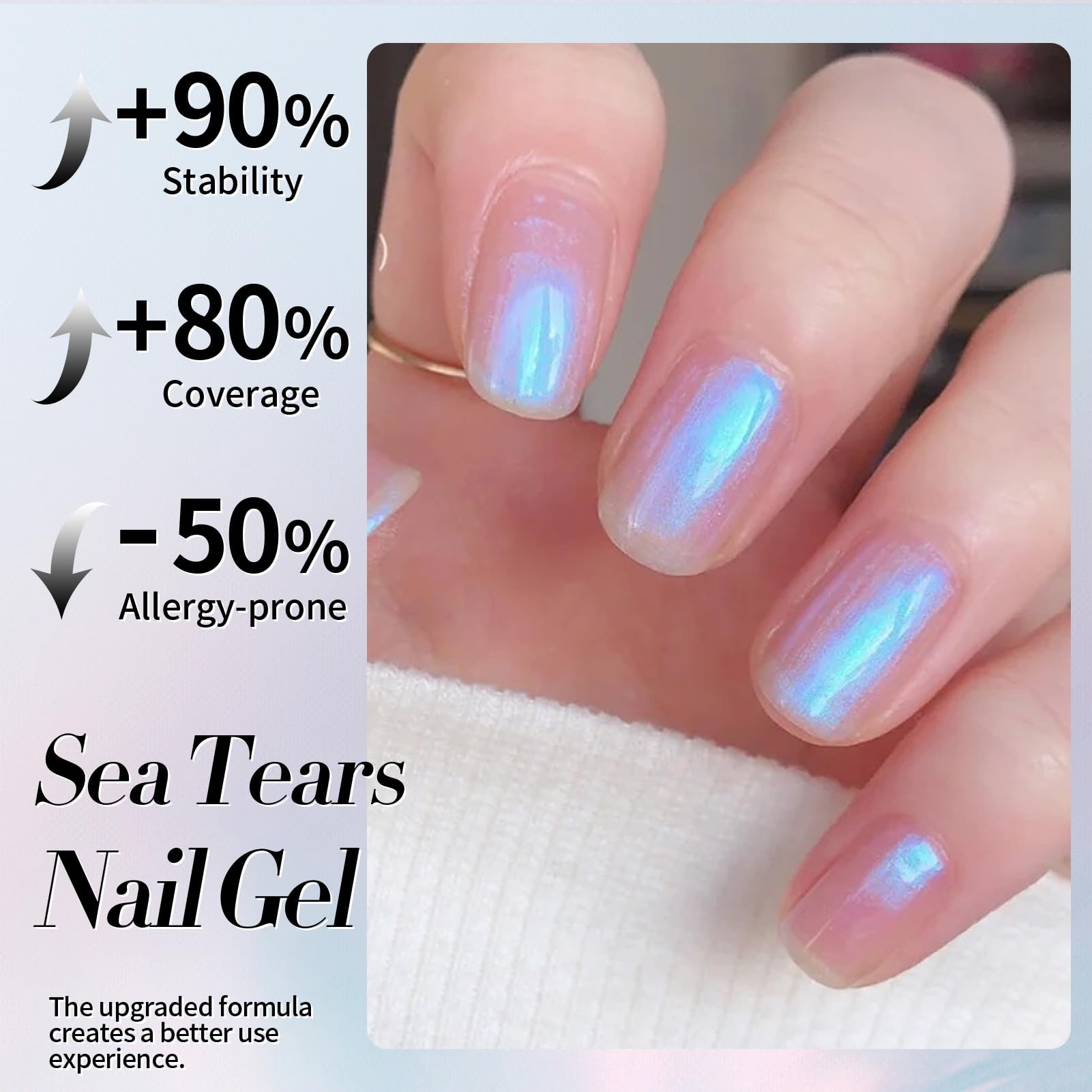 Born Pretty Aurora brush applicator ready for precise manicure